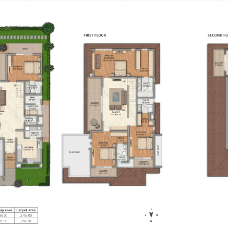 Adarsh-Tranqville-North-Facing-Floor-Plan