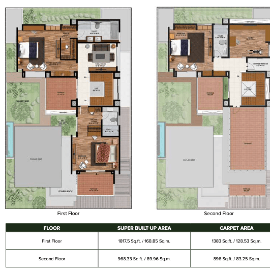 BOSV-Carnation-Villa-First-&-Second-Floor-Plan