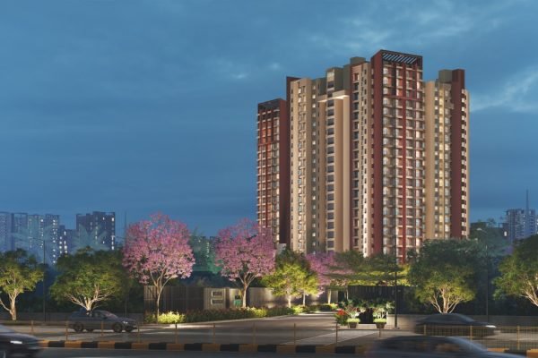 Brigade Lakecrest Apartment in Bangalore Arial View Night View