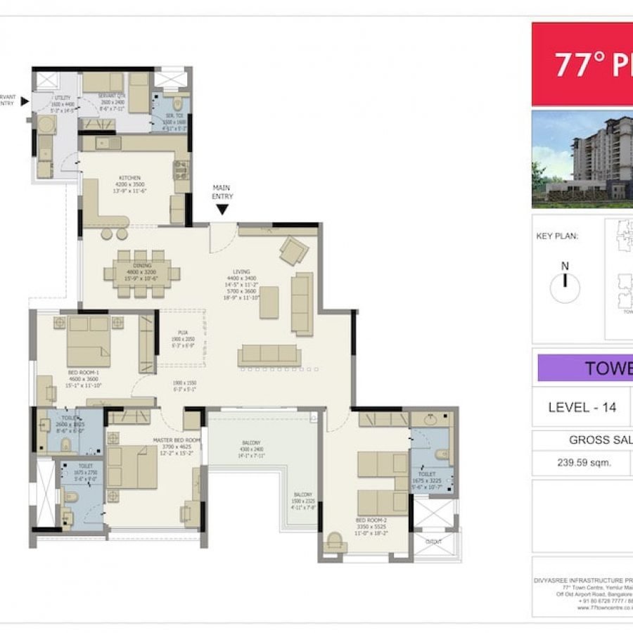 DivyaSree-77-Place-3BHK-Premium-Floor-Plan