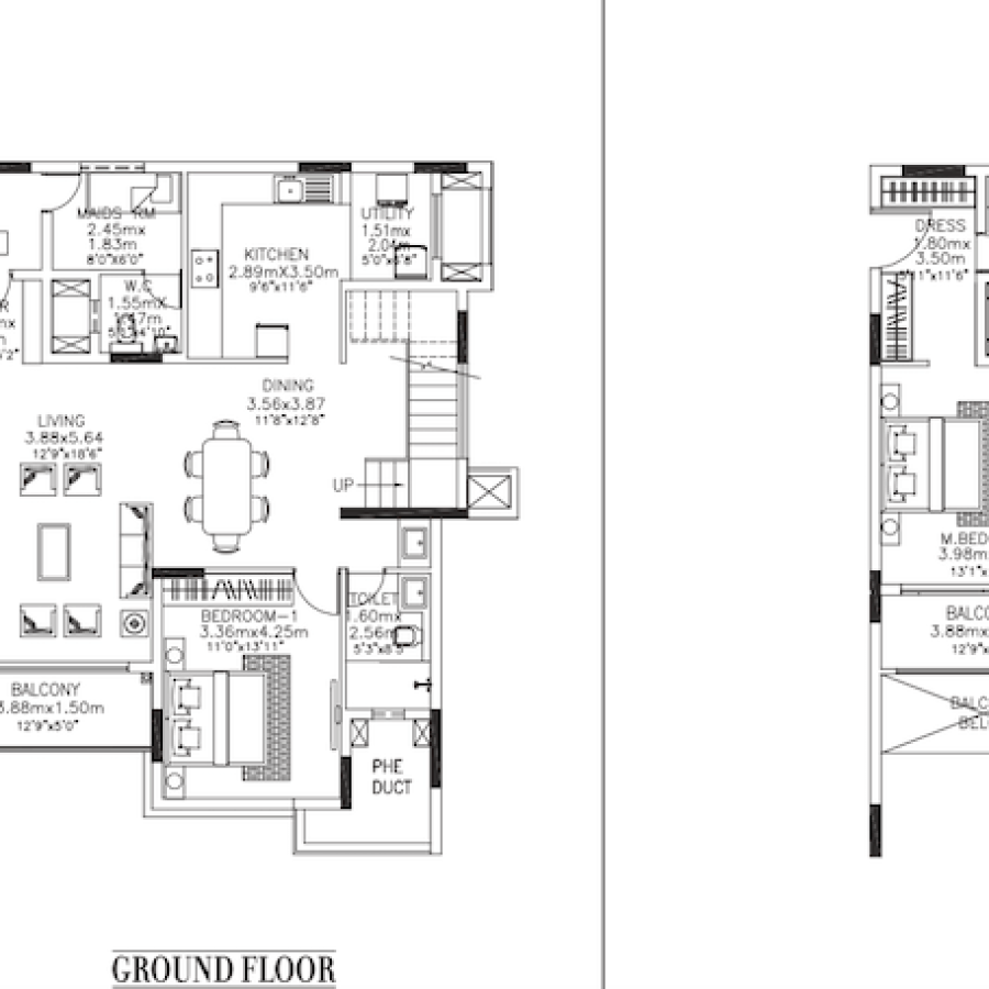 Kolte-Patil-24K-Grazio-3-BHK-Duplex-Floor-Plan