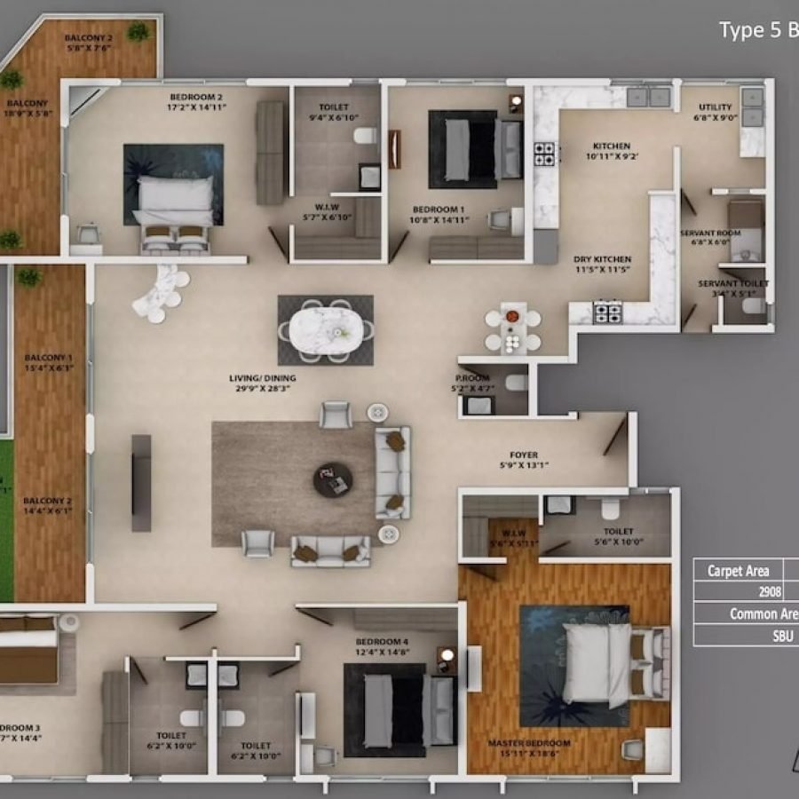 Life-By-The-Lake-5-BHK-Penthouse-2-Floor-Plan