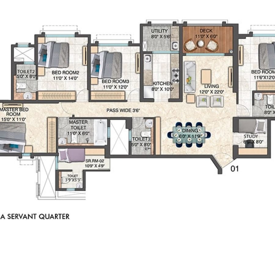 Lodha-Bellagio-4-BHK-WITH-STUDY-AND-A-SERVANT-QUARTER