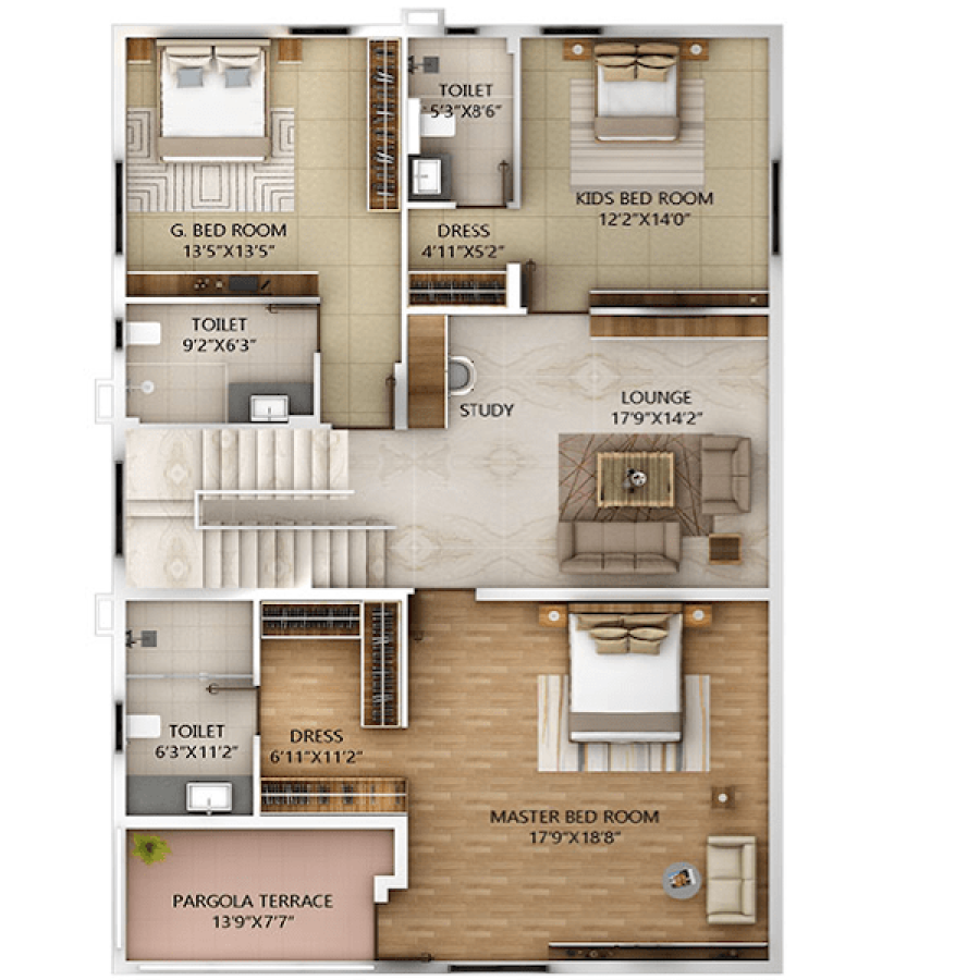 Nambiar-Ellegenza-West-Facing-Floor-Plan