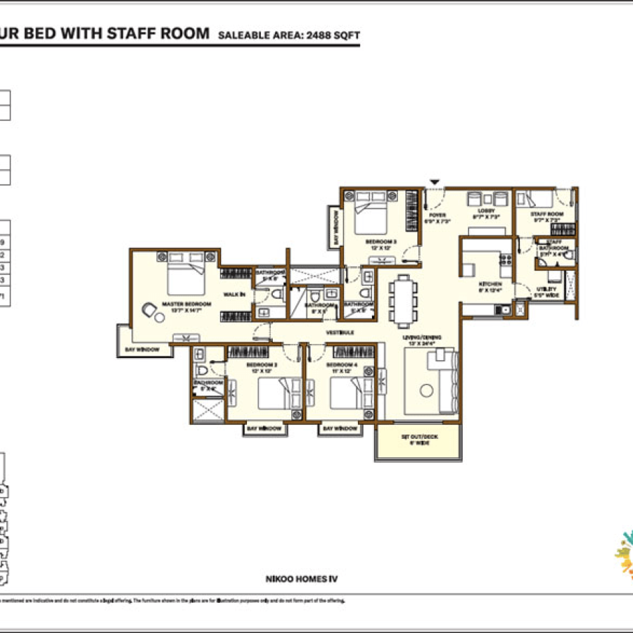 Nikoo-Homes-Four-BED-Floor-Plan