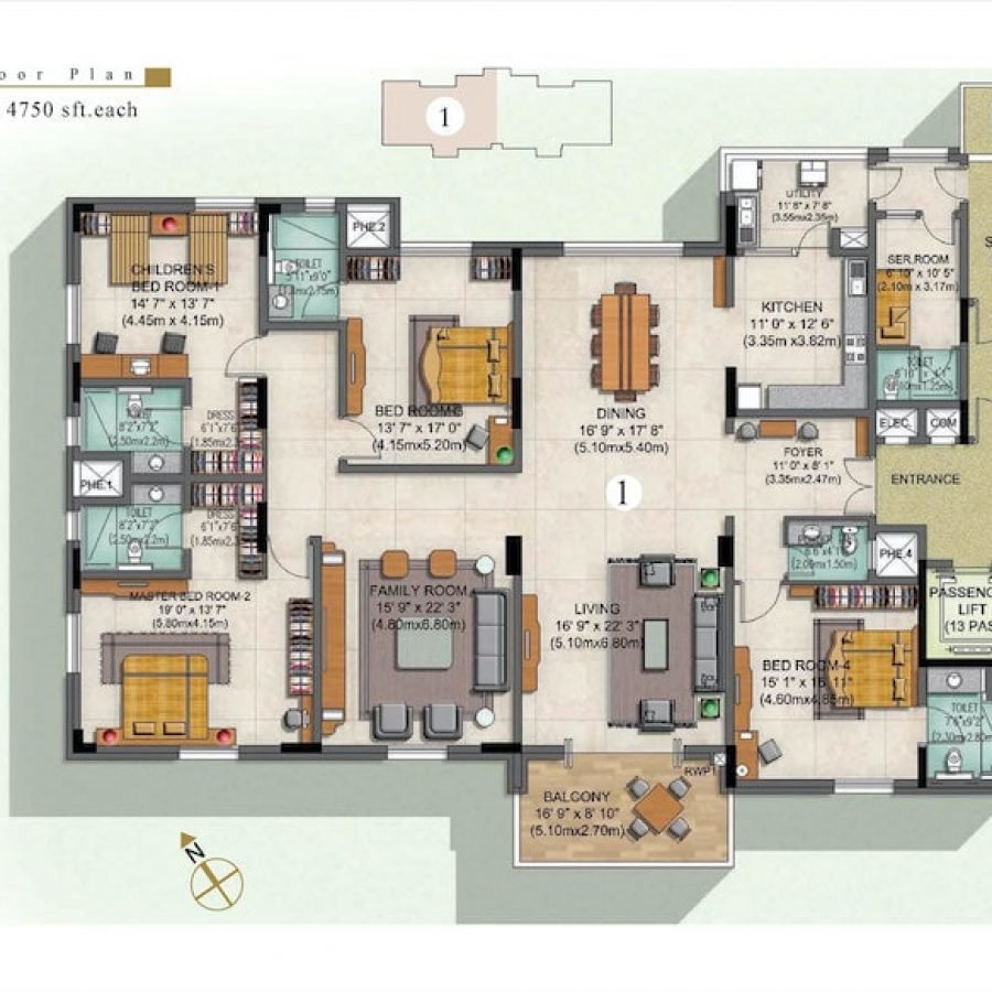 Prestige-Edwardian-Type-1-4-BED-Floor-Plan