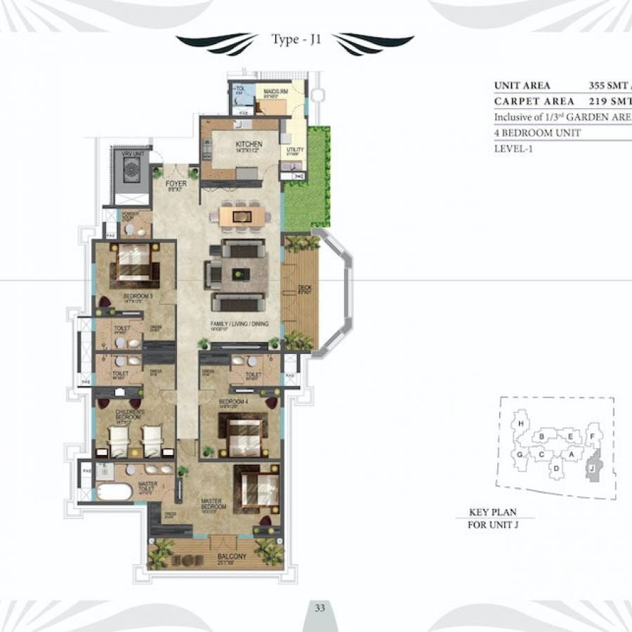 Prestige-Leela-Residences-Type-j1-Floor-Plan