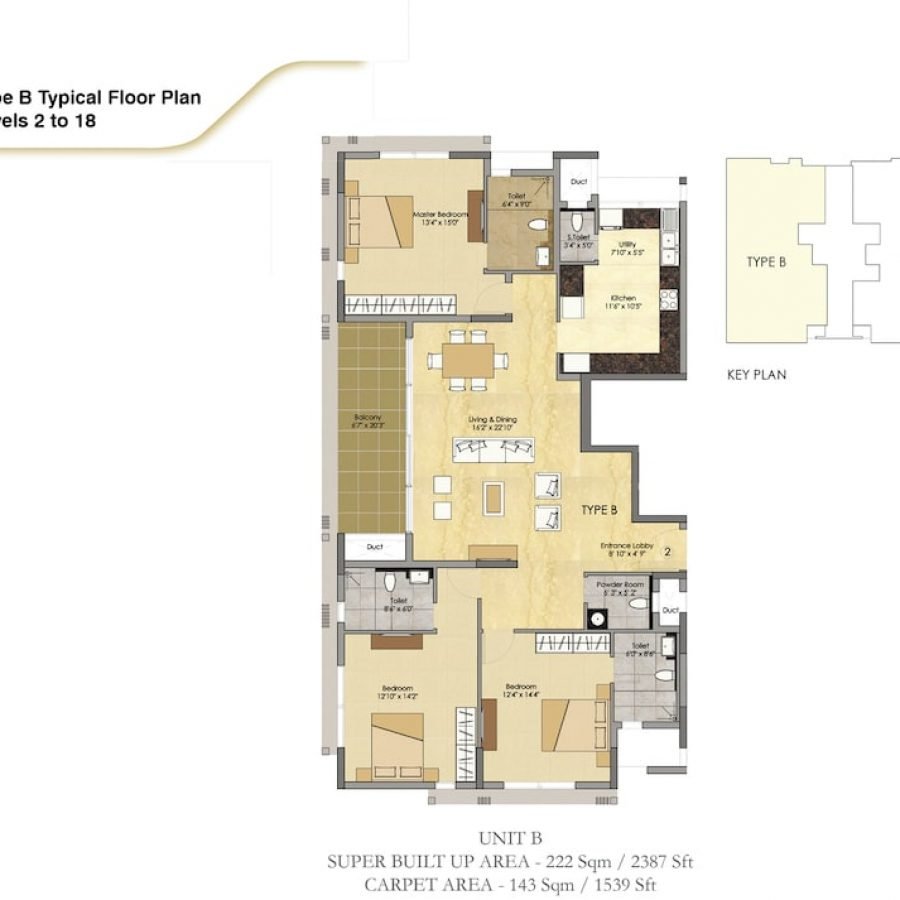 Prestige-Spencer-Heights-Type-B-3-BED-Floor-Plan