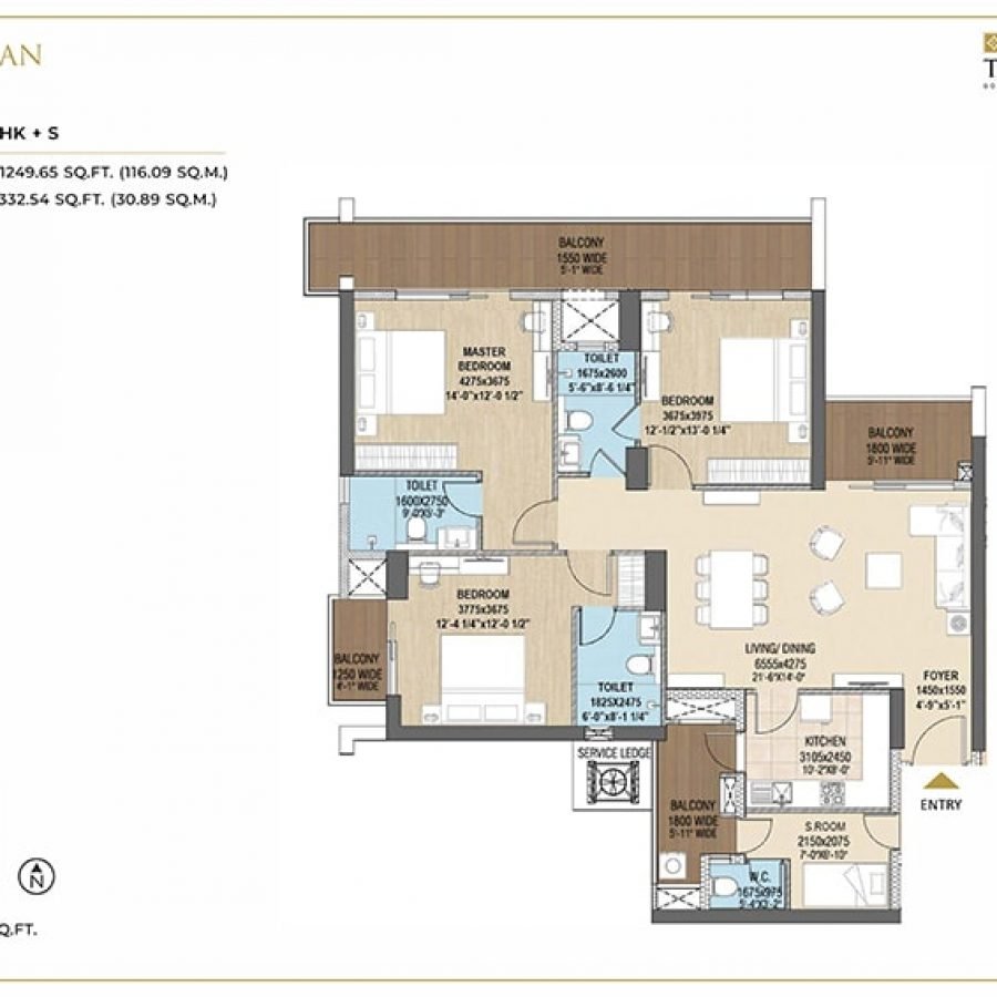 Puri-The-Aravallis-Type-3-3BHK-S