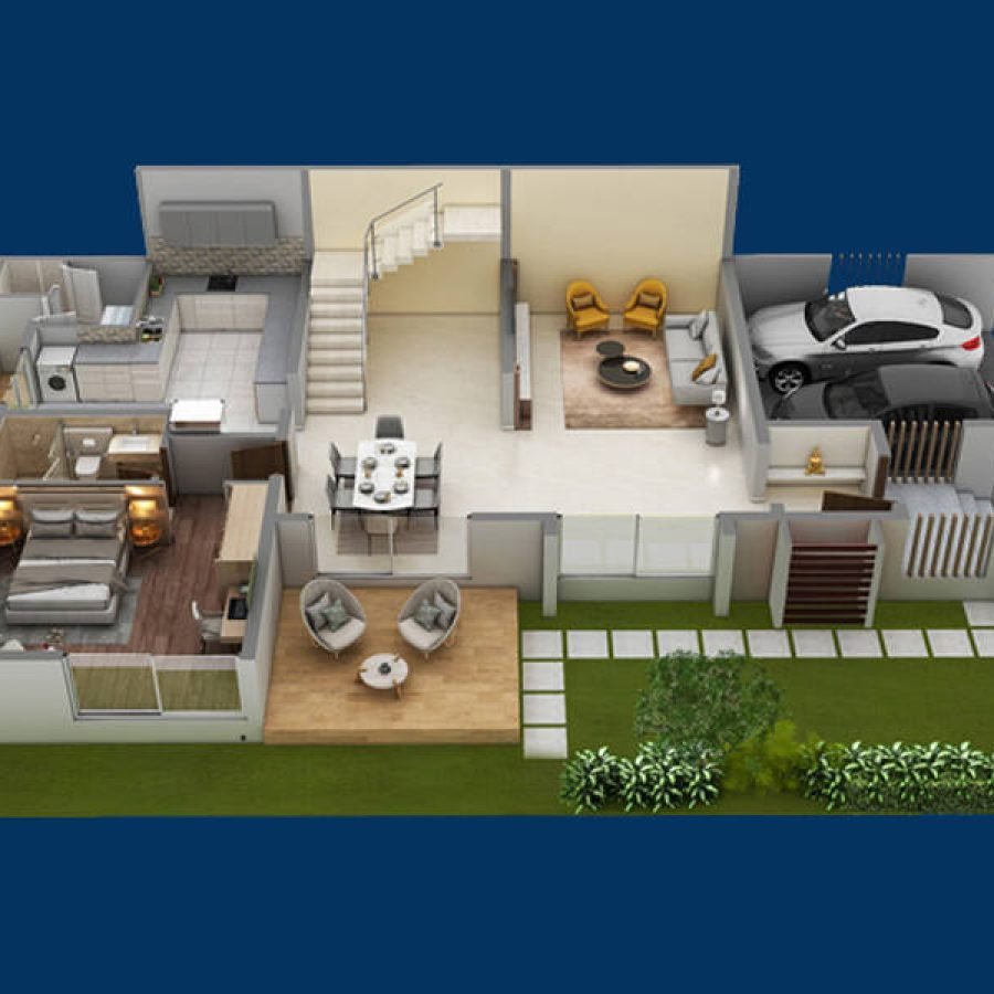 Purva-Sparkling-Springs-3-BHK-Floor-Plan