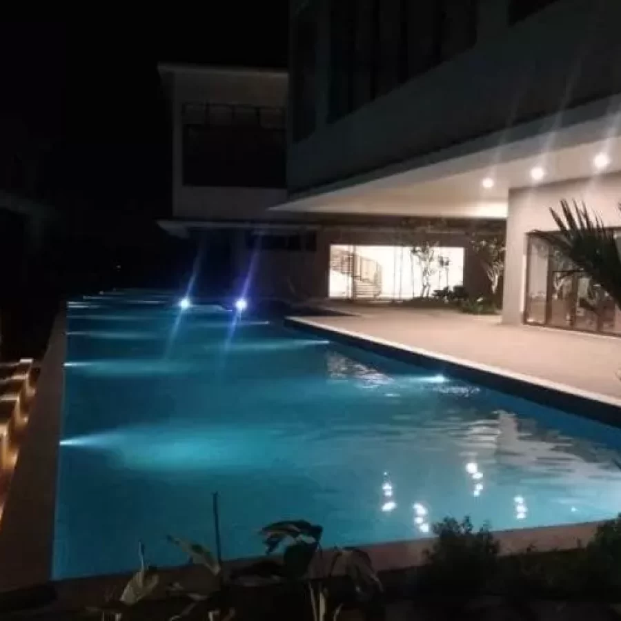 Raffles-Park-Villas-Pool-Night-View
