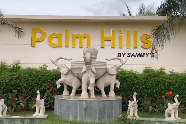 Sammy's Palm Hills Plots in North Bangalore Main Entrance