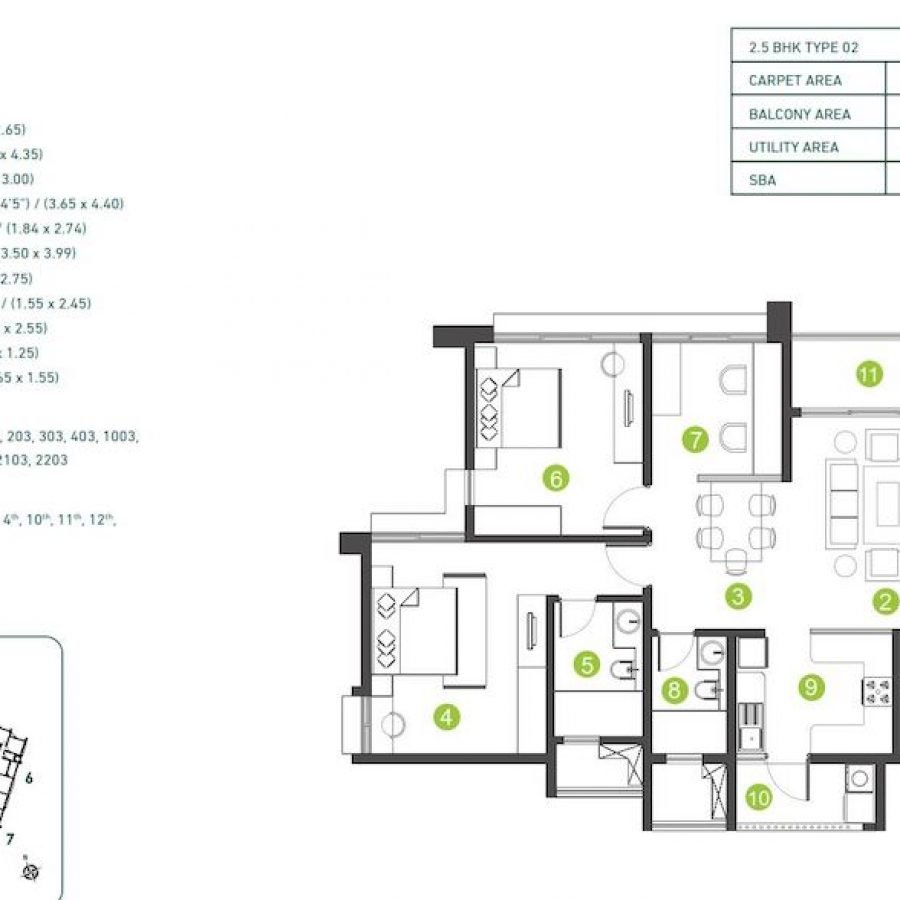 Shapoorji-Pallonji-Parkwest-2.5-BHK-Floor-Plan