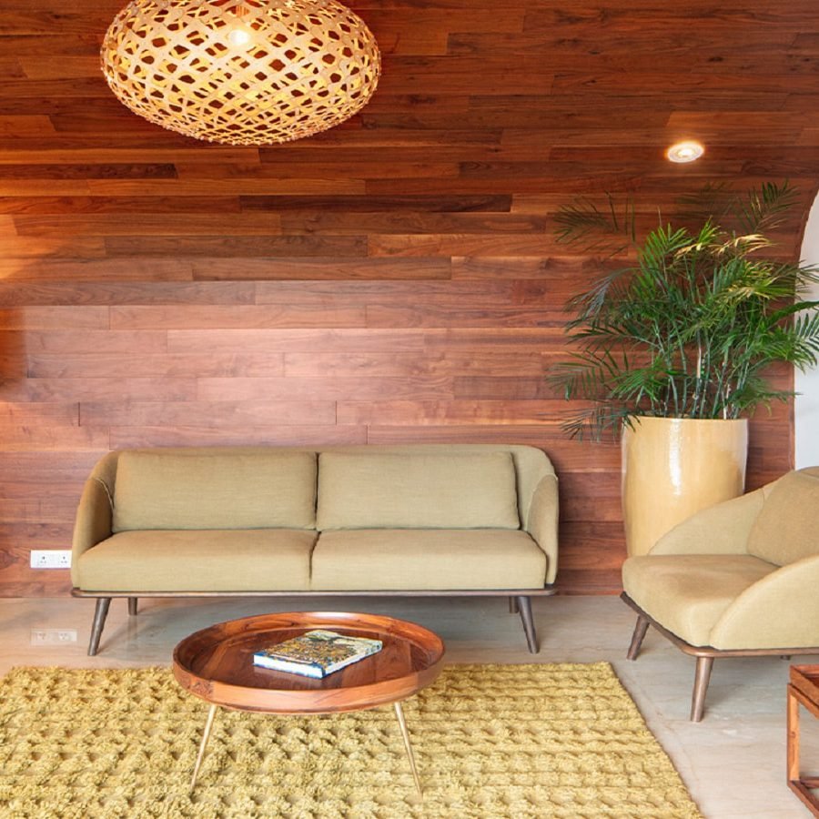 Total Environment - After the Rain - Living room with warm wood tones